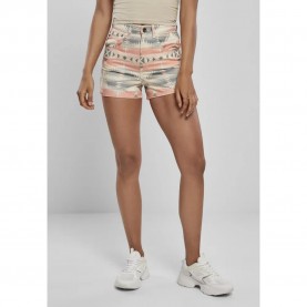 Къси панталони Urban classics Inka Highwaist shorts - Pink (Pink / Gray) къси,панталони,дамски,панталони,urban,classics,inka,highwaist,shorts,pink,(pink,gray)
