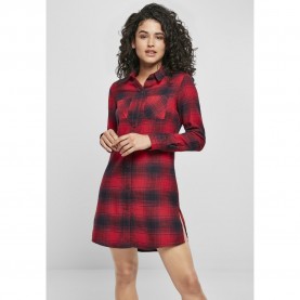 карирана,риза,дамски,поли,и,рокли,urban,classics,shirt,dress,check,blue