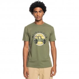 Тениска Quiksilver Coastal Grooves short sleeve T-shirt - Green (Four Leaf Clover) тениска,мъжки,тениски,дамски,тениски,quiksilver,coastal,grooves,short,sleeve,t,shirt,green,(four,leaf,clover)