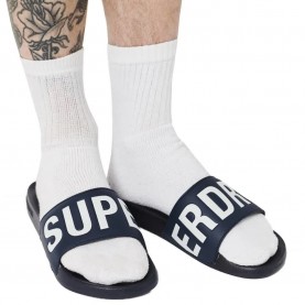 мъжки,джапанки,и,чехли,superdry,code,core,pool,slides,deep,navy,optic,(black)