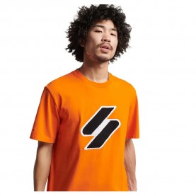 Тениска Superdry Code Sl Chenille T-shirt - Orange (Denver Orange) тениска,мъжки,тениски,superdry,code,sl,chenille,t,shirt,orange,(denver,orange)