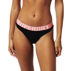 слипове,дамско,бельо,дамски,бикини,и,танкини,superdry,large,logo,brief,panties,black,fluro,coral,(black)