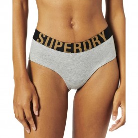 слипове,дамско,бельо,дамски,бикини,и,танкини,superdry,large,logo,hipster,brief,panties,grey,marl,gold,(grey)