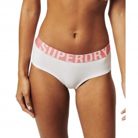 слипове,дамско,бельо,дамски,бикини,и,танкини,superdry,large,logo,hipster,brief,panties,white,(white,fluro,coral)