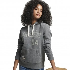 суичър,дамски,блузи,superdry,vintage,script,style,coll,hoodie,rich,charcoal,marl,(grey)