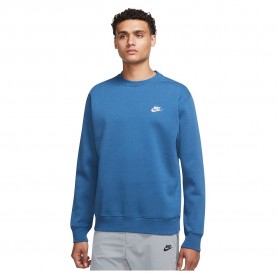 тениска,мъжки,тениски,nike,sportswear,club,fleece,crew,long,sleeve,t,shirt,blue