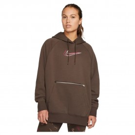 суичър,дамски,блузи,nike,sportswear,po,os,bb,fleece,print,hoodie,red