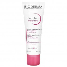 козметика,за,овлажняване,bioderma,sensibio,defensive,active,soothing,cream,40ml,white
