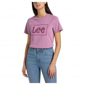 тениска,дамски,тениски,lee,regular,graphic,short,sleeve,t,shirt,plum,(pink)
