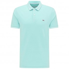мъжки,блузи,с,яка,lee,short,sleeve,polo,mint,blue,(white)