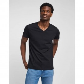 тениска,мъжки,тениски,lee,twin,short,sleeve,v,neck,t,shirt,2,units,black,(black,white)