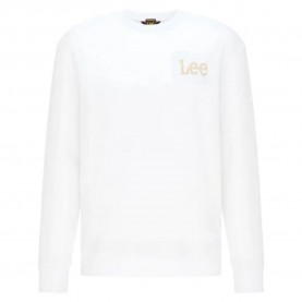 блуза,мъжки,пуловери,lee,wobbly,sweatshirt,bright,white,(white)