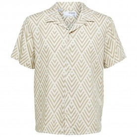 риза,с,къс,ръкав,мъжки,ризи,selected,regular,tyler,short,sleeve,shirt,beige,(incense,aop)
