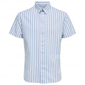 риза,с,къс,ръкав,мъжки,ризи,selected,slim,new,linen,classic,short,sleeve,shirt,allure,stripes,stripes,(blue)