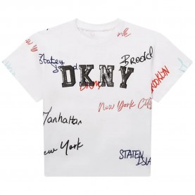 Тениска DKNY D35S00 short sleeve T-shirt - White (White) тениска,мъжки,тениски,дамски,тениски,dkny,d35s00,short,sleeve,t,shirt,white,(white)