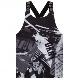 Тениска DKNY D35S09 sleeveless T-shirt - Black (White) тениска,мъжки,тениски,дамски,тениски,dkny,d35s09,sleeveless,t,shirt,black,(white)