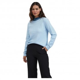 блуза,дамски,пуловери,дамски,плетени,дрехи,vila,ril,sweater,blue,(kentucky,blue,detail,melange)