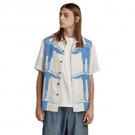 Риза с къс ръкав G-Star Hawaii Commando short sleeve shirt - Blue (Whitebait) риза,с,къс,ръкав,мъжки,ризи,g,star,hawaii,commando,short,sleeve,shirt,blue,(whitebait)