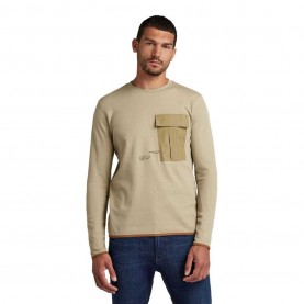 мъжка,тениска,мъжки,тениски,g,star,tweeter,slanted,pocket,long,sleeve,t,shirt,beige