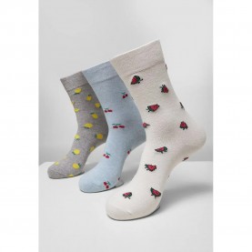 чорапи,дамски,чорапи,urban,classics,recycled,yarn,fruit,socks,3,pairs,grey,(gray,white)