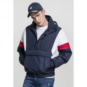 яке,мъжки,якета,urban,classics,windcheater,3,tone,pull,over,jacket,blue