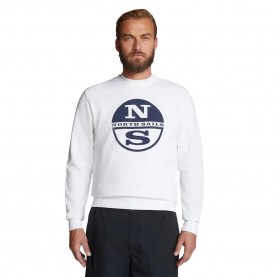 блуза,мъжки,пуловери,north,sails,691001,graphic,sweatshirt,white