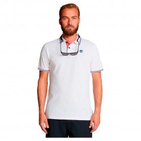 мъжки,блузи,с,яка,north,sails,692354,logo,short,sleeve,polo,white