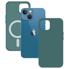 други,аксесоари,ksix,magcharge,iphone,13,mini,silicone,phone,case,green