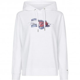 суичър,дамски,блузи,tommy,hilfiger,regular,motion,flag,hoodie,white,(th,optic,white)