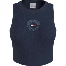 дънки,дамски,топове,tommy,jeans,crop,timeless,circle,sleeveless,top,twilight,navy,(blue)