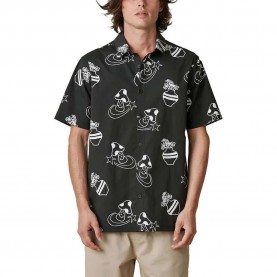 риза,с,къс,ръкав,мъжки,ризи,globe,underground,holiday,short,sleeve,shirt,black,(black)