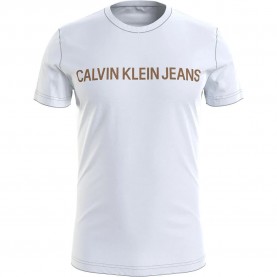 тениска,мъжки,тениски,calvin,klein,jeans,institutional,logo,slim,short,sleeve,t,shirt,white,(bright,white)