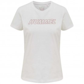 тениска,дамски,тениски,hummel,cali,cotton,short,sleeve,t,shirt,white,withered,rose,(white)