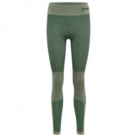 клин,дамски,клинове,дамски,чорапогащи,и,клинове,hummel,cleaa,mid,waist,seamless,leggings,laurel,wreath,lily,pad,melange,(green)