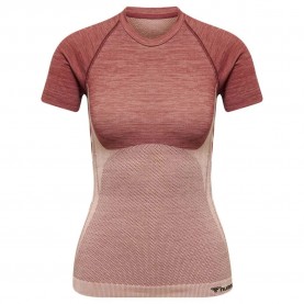 тениска,дамски,тениски,hummel,cleaa,seamless,short,sleeve,t,shirt,pink,(withered,rose,rose,tan,melange)