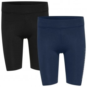 клин,дамски,клинове,дамски,чорапогащи,и,клинове,hummel,maja,short,leggings,2,units,black,insigina,blue,(multicolor)