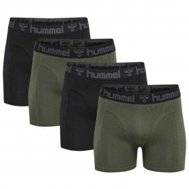 боксерки,мъжко,бельо,hummel,marston,boxers,4,units,black,thyme,(green)