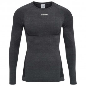 тениска,мъжки,тениски,hummel,mike,seamless,long,sleeve,t,shirt,grey,(black,asphalt,melange)