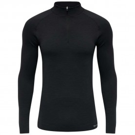 блуза,мъжки,пуловери,hummel,stroke,seamless,half,zip,sweatshirt,black,(black)