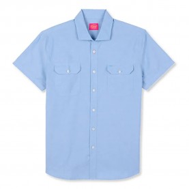 риза,с,къс,ръкав,мъжки,ризи,oxbow,coaro,short,sleeve,shirt,bleu,chambray,(blue)