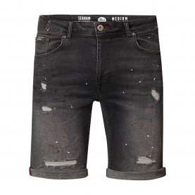 мъжки,къси,панталони,мъжки,панталони,petrol,industries,m,1020,sho007,ripped,paint,denim,shorts,grey