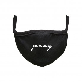 други,аксесоари,mister,tee,pray,wording,face,mask,black