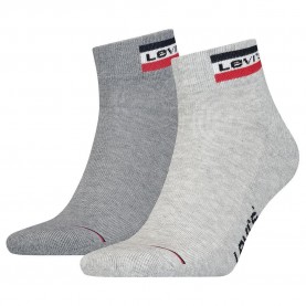 чорапи,мъжки,чорапи,levi´s,®,mid,cut,sportswear,logo,quarter,short,socks,2,pairs,grey,(grey,combo)