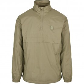 яке,мъжки,якета,urban,classics,stand,up,collar,pull,over,jacket,green,(green,khaki)
