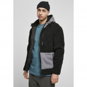 яке,мъжки,якета,urban,classics,hooded,jacket,sherpa,black
