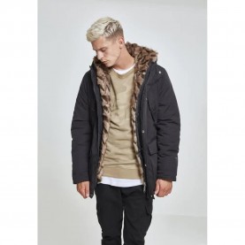 анорак,мъжки,якета,urban,classics,faux,fur,hooded,parka,black,(black)