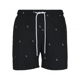 бански,гащета,мъжки,бански,костюми,urban,classics,embroidery,swimming,shorts,black,white,(black)