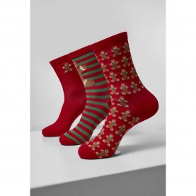 чорапи,мъжки,чорапи,urban,classics,christmas,gingerbread,lurex,socks,red,(multicolored)