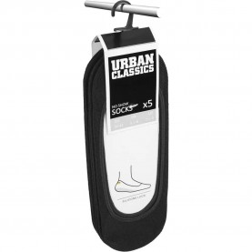 чорапи,мъжки,чорапи,urban,classics,invisible,no,show,socks,5,pairs,black,(black)