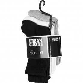 чорапи,мъжки,чорапи,urban,classics,sport,socks,3,pairs,black,(black)